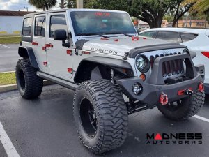 Jeep Wrangler JK Billet Door Handles - Aluminum - Red - 4 Door Jeep Wrangler JK Billet Door Handles - Aluminum - Red - 4 Door